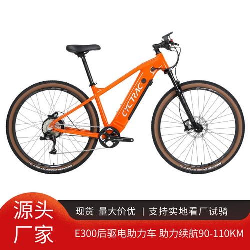 电助力自行车厂家ebike出口e300力矩型电动山地车锂电后驱助力车